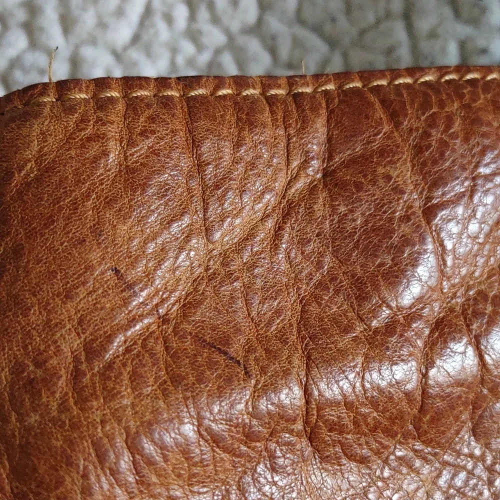 Patricia Nash Tan Italian Leather Benvenuto Studded Tote Bag *FLAWED*